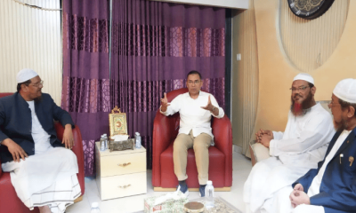 চরমোনাই পীরের বাসায় তারেক রহমান