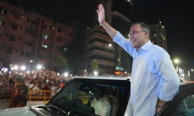 প্রধানমন্ত্রী হিসেবে প্রথমবারের মতো নয়াপল্টনে তারেক রহমান, নেতাকর্মীদের ঢল