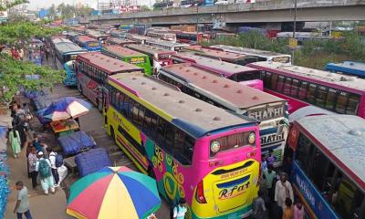 গাজীপুরের চন্দ্রায় যানবাহনের জটলা, ৮ কিলোমিটারজুড়ে ধীরগতি