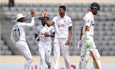 পাকিস্তানের বিপক্ষে ‘হ্যাটট্রিক’ টেস্ট জয় বাংলাদেশের