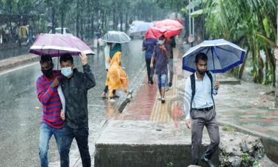বৃষ্টির পাশাপাশি তাপমাত্রাও বাড়বে সারাদেশে
